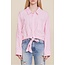 Front tie shirt pink