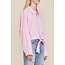 DENIMIST Front tie shirt pink