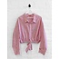 Front tie shirt pink