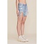 Jeans short destroyed in blauw