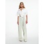 Cotton wrap shirt in off white