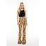 Printed flare trousers