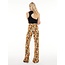 Printed flare trousers