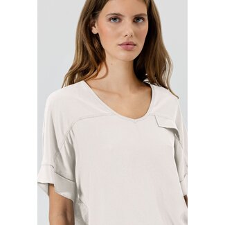 Luisa Cerano V-hals shirt ecru