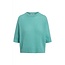 FFC trui met korte mouw in turquoise