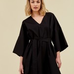 Paloma dress in poplin black