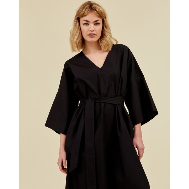 Paloma dress in poplin black