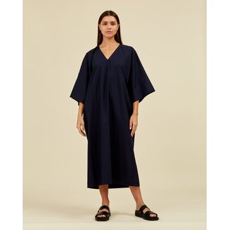 Sea me Happy Paloma dress in poplin marine