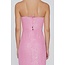 Rotate Maxi slit dress in pink