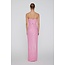 Maxi slit dress in pink