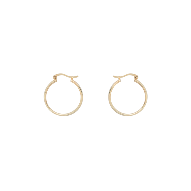 Anna+Nina Poetic Hoop earrings brass goldplated