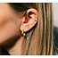 Anna+Nina Poetic Hoop earrings brass goldplated
