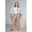 Printed flare trousers