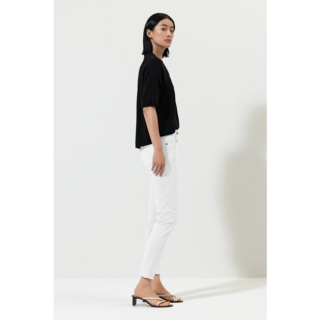 Luisa Cerano Broek Katoen Elastiek Wit