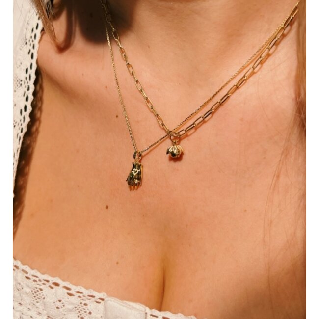 Anna+Nina Enchanté charm silver goldplated