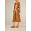 Belted dress camel