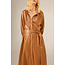 Belted dress camel