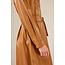 Belted dress camel