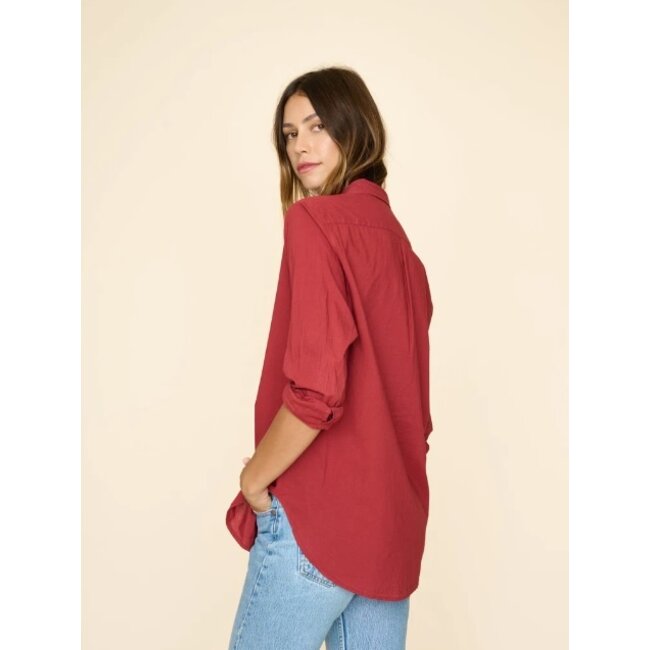 Xirena Beau Shirt Birck Red