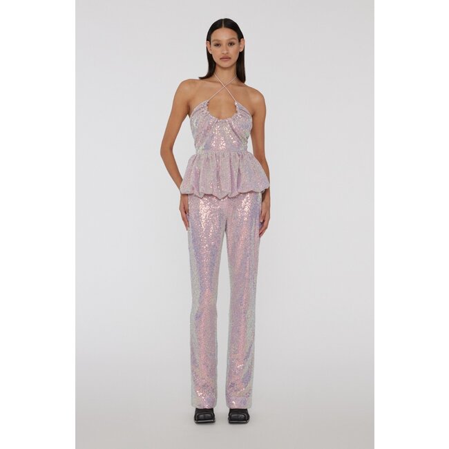 Rotate ROTATE Sequin Straight Pants