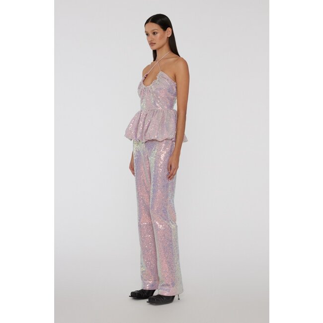 Rotate ROTATE Sequin Straight Pants
