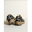 Golden Goose Running Dad in black mesh and nappa with ice-colored star