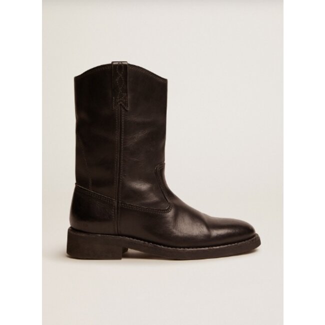 Golden Goose Biker boots in black leather