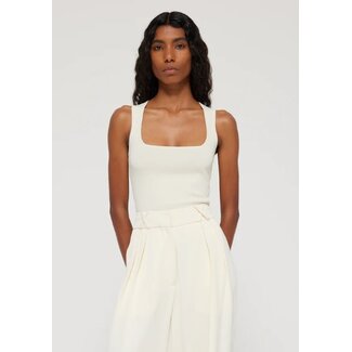 Róhe Róhe Bustier-shaped knitted tanktop in off-white