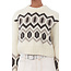 Chunky Graphic Wool Cropped O-neck
