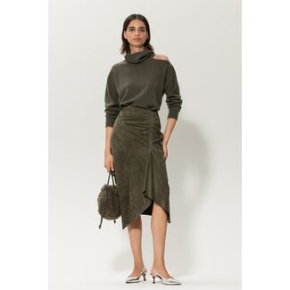 Luisa Cerano Luisa Cerano Velour midi skirt