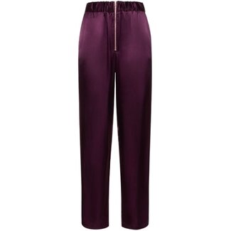 Forte_Forte Forte_Forte Viscose satin chic pants in ruby
