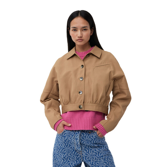 GANNI Heavy Twill Short Jacket