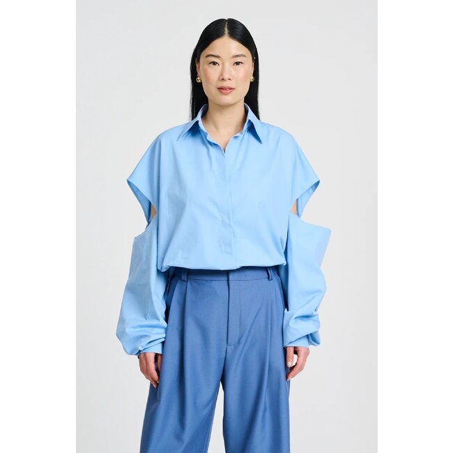 CHPTR-S Blouse cut out in blue