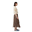 GANNI Pleated Georgette Midi Flounce Skirt