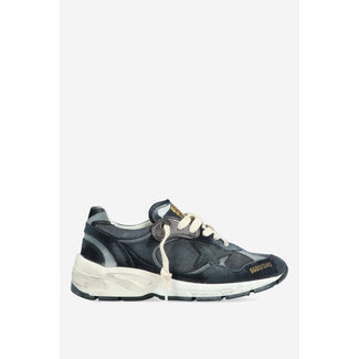 Golden Goose Golden Goose Running Dad Suede Leater Star Dark Blue