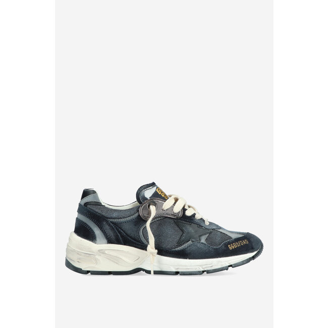 Golden Goose Running Dad Suede Leather Star Dark Blue