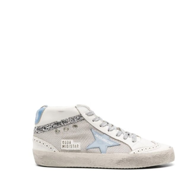 Golden Goose Mid Star Leather Upper Star Hell Glitter