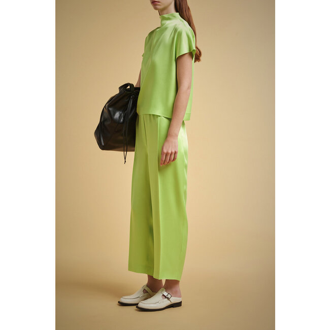 Liviana Conti Blouse korte mouw in lime