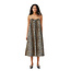 GANNI GANNI Printed Cotton Midi Strap Dress