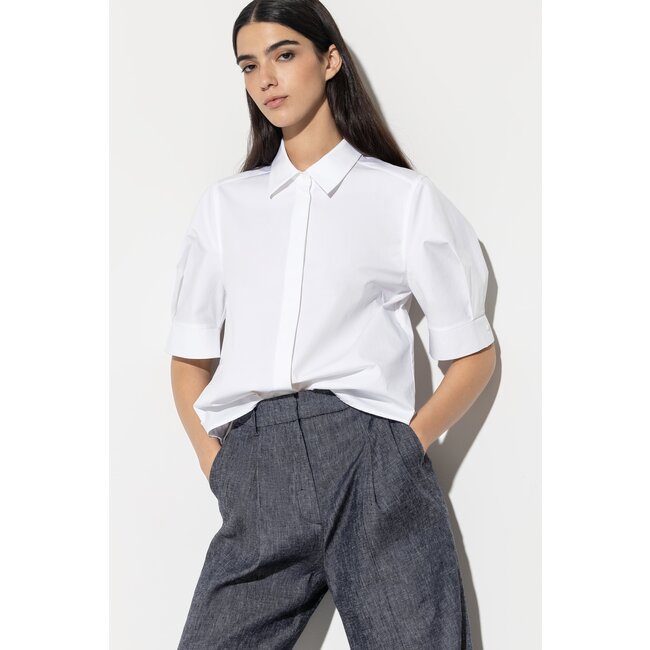 Luisa Cerano gabardine stretch blouse