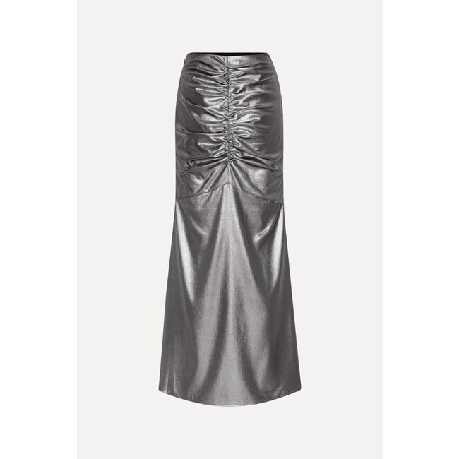 ROTATE Metallic Maxi Train Skirt