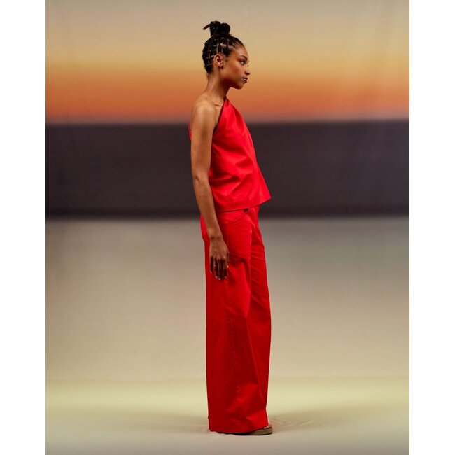 Sea Me Happy Woody Pants Paperstretch Red