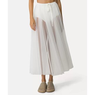 Forte_Forte forte_forte Chic tulle skirt with jersey coulotte