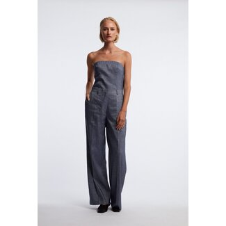 One And Other ONE and OTHER Arlie Linen Pant Indigo