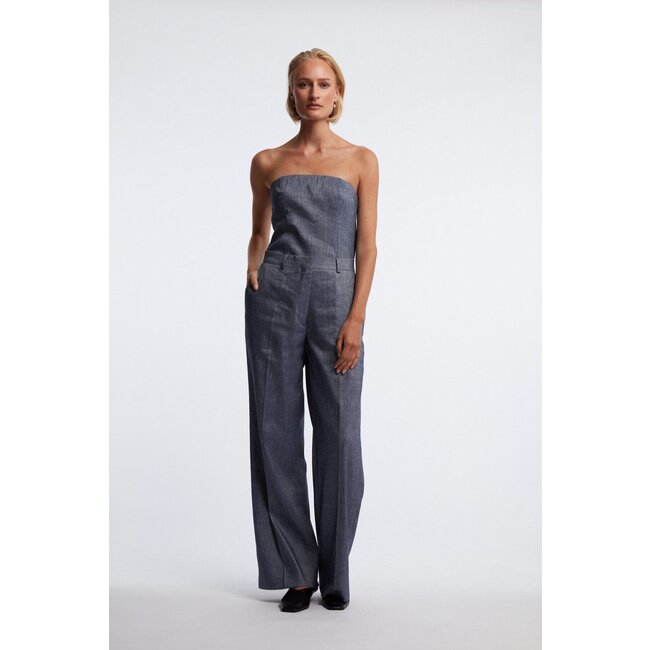 ONE and OTHER Arlie Linen Pant Indigo