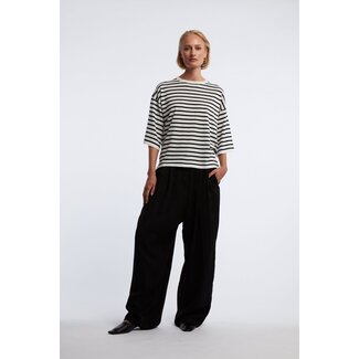 One And Other ONE and OTHER Nelia Stripe Tee Offwhite/Black