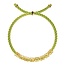 Sorbet Island Gold pleated letter bracelet Together