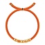 Sorbet Island Gold pleated letter bracelet Smile