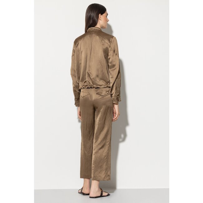 Luisa Cerano satin-look wide leg trousers