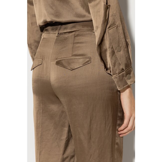 Luisa Cerano satin-look wide leg trousers